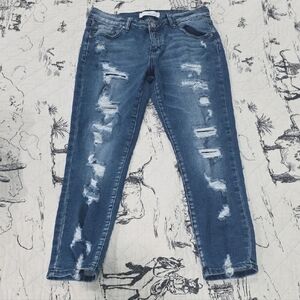 Distressed Blue Women's Jeans
